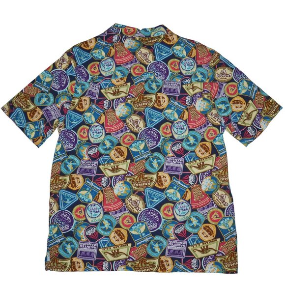 Disney Parks Haunted Mansion S/S Button Up Shirt Size M Walt Disney World Rare - Picture 2 of 7